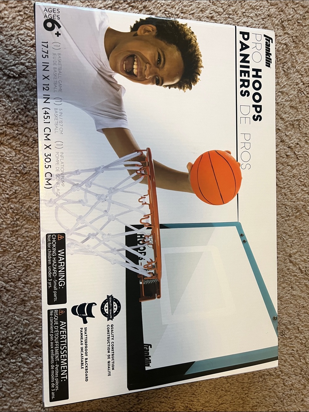 Pro Hoops Indoor Basketball Hoop - Orange/Brown